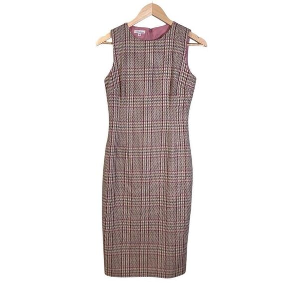 Shoshanna Lavender Mika Tweed Mini Dress Size 4 Preppy Formal Party Knit - Picture 1 of 11